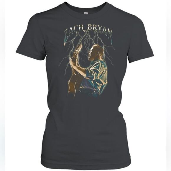 Zach Bryan Lightning New T Shirt, Size Medium - Picture 1 of 3